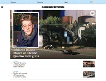 Tablet Screenshot of ilgiornaledivicenza.it